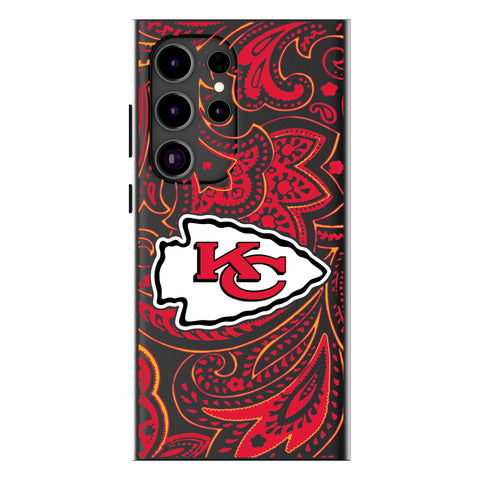 Kansas City Chiefs Paisley MagSafe Compatible Phone Case for Samsung Galaxy