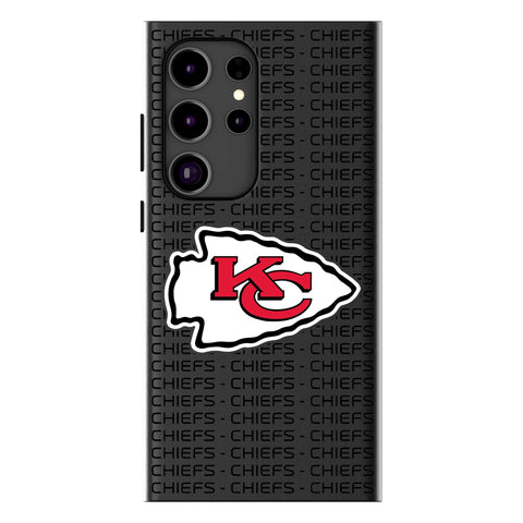 Kansas City Chiefs Text Backdrop MagSafe Compatible Phone Case for Samsung Galaxy