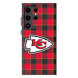 Kansas City Chiefs Plaid MagSafe Compatible Phone Case for Samsung Galaxy