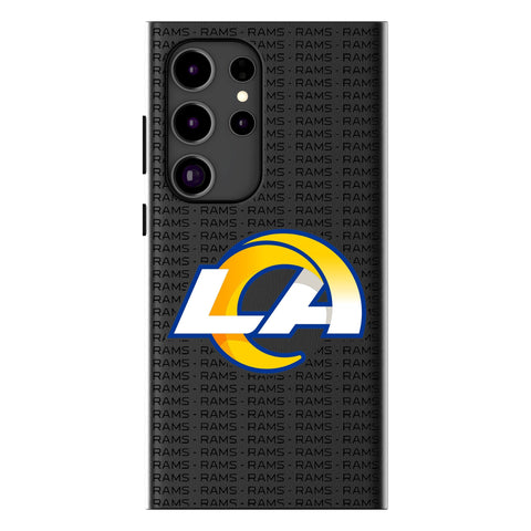Los Angeles Rams Text Backdrop MagSafe Compatible Phone Case-0
