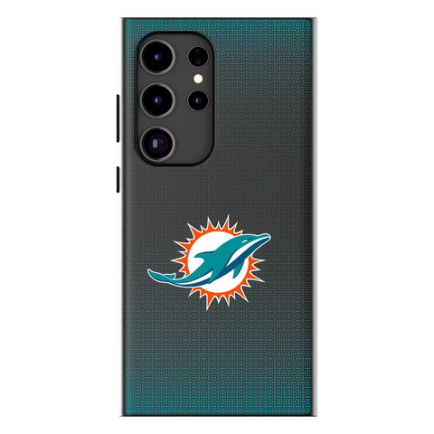 Miami Dolphins Linen MagSafe Compatible Phone Case for Samsung Galaxy