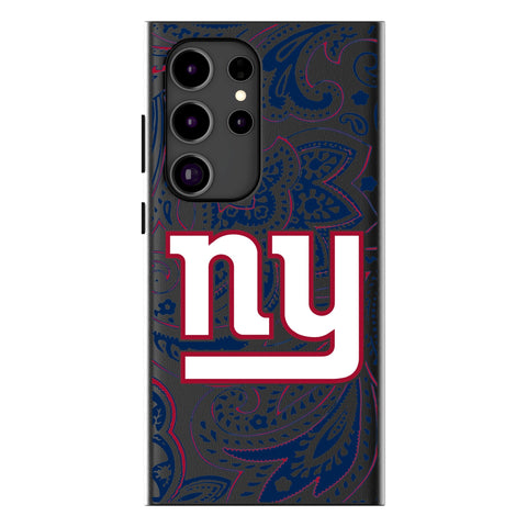 New York Giants Paisley MagSafe Compatible Phone Case for Samsung Galaxy