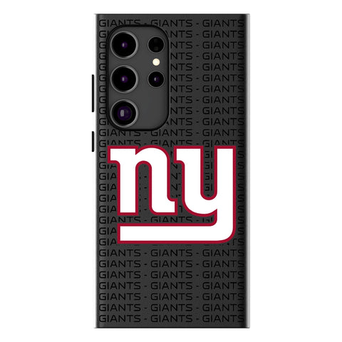 New York Giants Text Backdrop MagSafe Compatible Phone Case for Samsung Galaxy