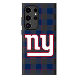 New York Giants Plaid MagSafe Compatible Phone Case for Samsung Galaxy