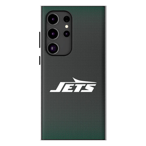 New York Jets Linen MagSafe Compatible Phone Case for Samsung Galaxy