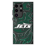 New York Jets Paisley MagSafe Compatible Phone Case for Samsung Galaxy