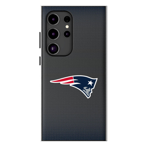 New England Patriots Linen MagSafe Compatible Phone Case for Samsung Galaxy