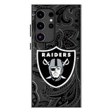 Las Vegas Raiders Paisley MagSafe Compatible Phone Case for Samsung Galaxy
