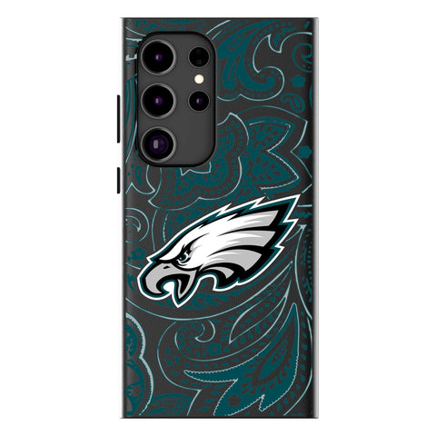Philadelphia Eagles Paisley MagSafe Compatible Phone Case for Samsung Galaxy