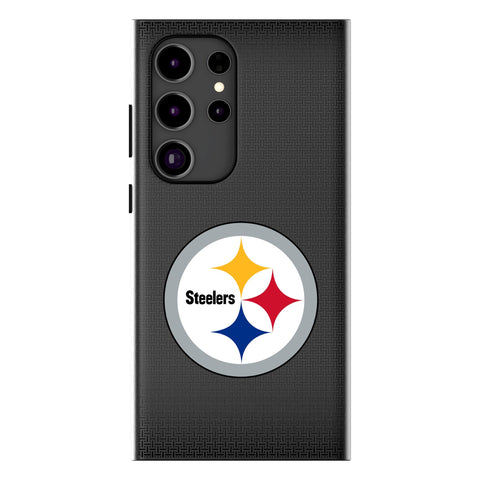 Pittsburgh Steelers Linen MagSafe Compatible Phone Case for Samsung Galaxy