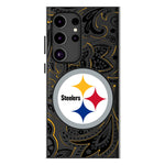 Pittsburgh Steelers Paisley MagSafe Compatible Phone Case for Samsung Galaxy