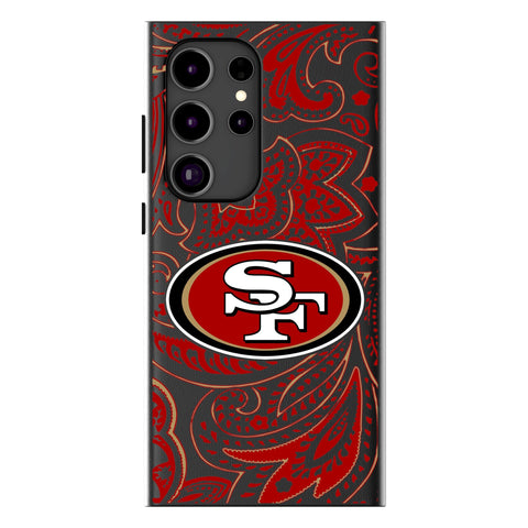 San Francisco 49ers Paisley MagSafe Compatible Phone Case for Samsung Galaxy