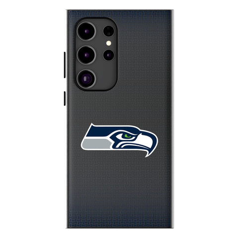 Seattle Seahawks Linen MagSafe Compatible Phone Case for Samsung Galaxy