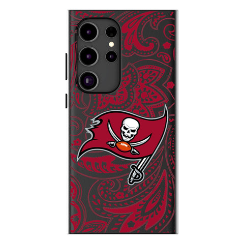 Tampa Bay Buccaneers Paisley MagSafe Compatible Phone Case for Samsung Galaxy