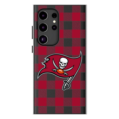 Tampa Bay Buccaneers Plaid MagSafe Compatible Phone Case for Samsung Galaxy