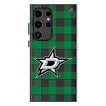 Dallas Stars Plaid MagSafe Compatible Phone Case for Samsung Galaxy