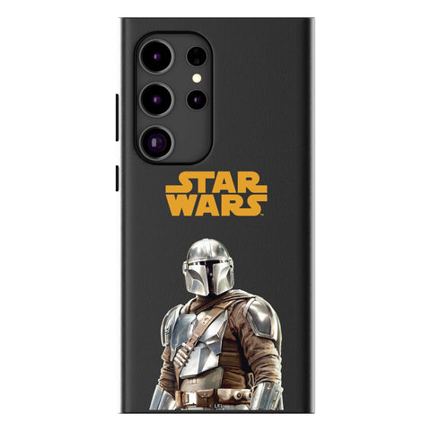 Star Wars: The Mandalorian Din Djarin Color Block MagSafe Compatible Phone Case for Samsung Galaxy