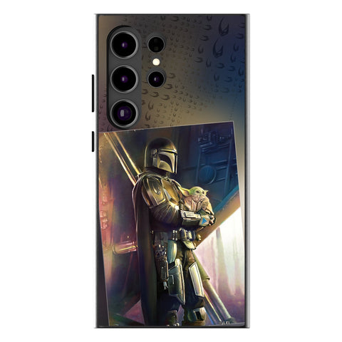 Star Wars: The Mandalorian Din Djarin Portrait MagSafe Compatible Phone Case for Samsung Galaxy