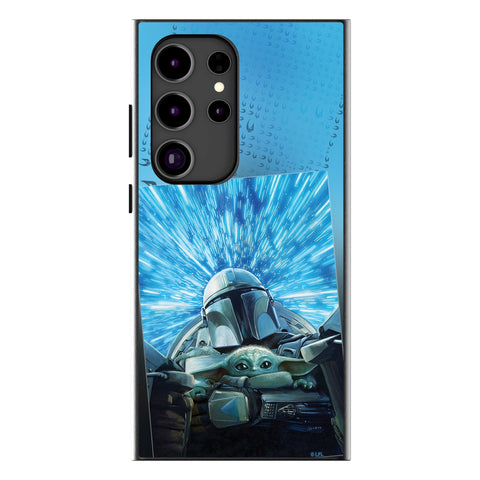 Star Wars: The Mandalorian Grogu and Din Djarin Portrait MagSafe Compatible Phone Case for Samsung Galaxy
