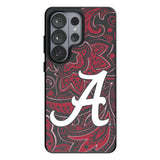 University of Alabama Crimson Tide Script A Paisley MagSafe Compatible Phone Case for Samsung Galaxy