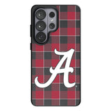 University of Alabama Crimson Tide Script A Plaid MagSafe Compatible Phone Case for Samsung Galaxy