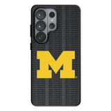 University of Michigan Wolverines Text Backdrop MagSafe Compatible Phone Case for Samsung Galaxy