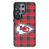 Kansas City Chiefs Plaid MagSafe Compatible Phone Case for Samsung Galaxy