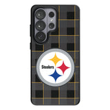 Pittsburgh Steelers Plaid MagSafe Compatible Phone Case for Samsung Galaxy
