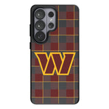 Washington Commanders Plaid MagSafe Compatible Phone Case for Samsung Galaxy