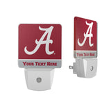 University of Alabama Crimson Tide Script A Personalized Endzone Solid Night Light 2-Pack