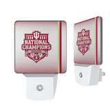 Indiana University Hoosiers 2025 College Football Playoff National Champion Night Light 2-Pack