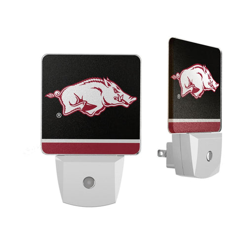 Arkansas Razorbacks Stripe Night Light 2-Pack-0