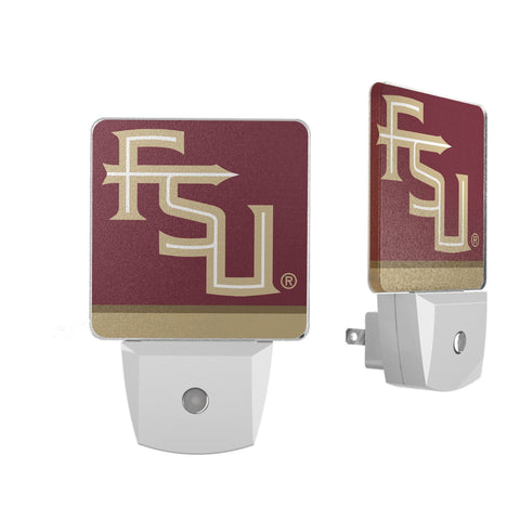 Florida State University Seminoles Athletic Wordmark Stripe Night Light 2-Pack