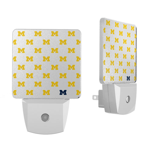University of Michigan Wolverines Fashion Pattern Night Light 2-Pack