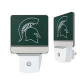 Michigan State University Spartans Stripe Night Light 2-Pack