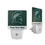 Michigan State University Spartans Personalized Endzone Solid Night Light 2-Pack