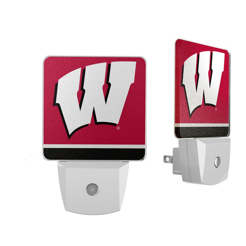 Wisconsin Badgers Stripe Night Light 2-Pack-0