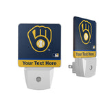 Milwaukee Brewers Personalized Endzone Solid Night Light 2-Pack
