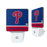 Philadelphia Phillies Personalized Endzone Solid Night Light 2-Pack