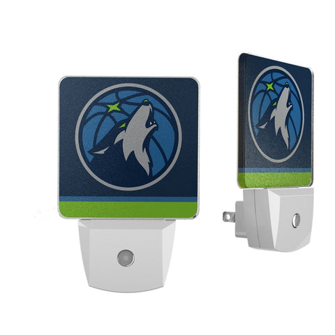 Minnesota Timberwolves Stripe Night Light 2-Pack-0