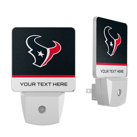 Houston Texans Personalized Endzone Solid Night Light 2-Pack