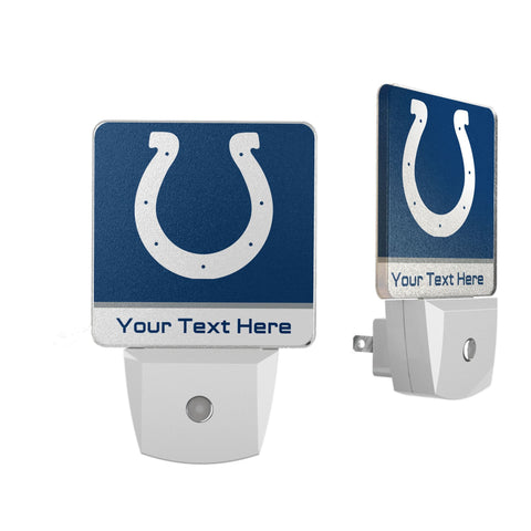 Indianapolis Colts Personalized Endzone Solid Night Light 2-Pack