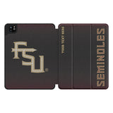 Florida State University Seminoles Athletic Wordmark Personalized Linen Tablet Case for Apple iPad