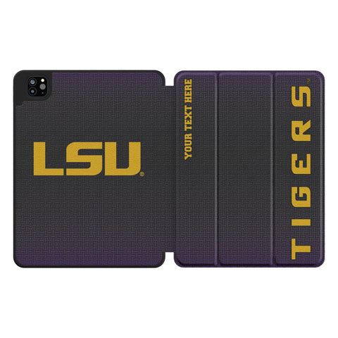 Louisiana State University Tigers Personalized Linen Tablet Case for Apple iPad