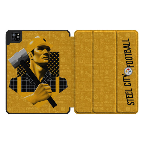 Pittsburgh Steelers 2024 Illustrated Limited Edition Tablet Case for Apple iPad