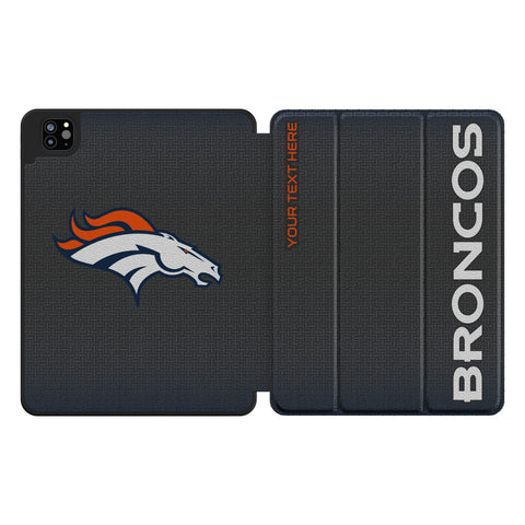 Denver Broncos Personalized Linen Tablet Case for Apple iPad