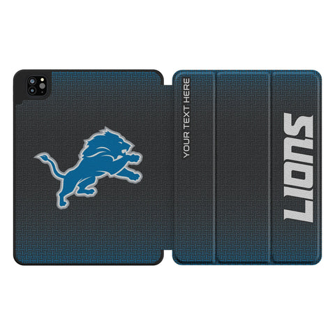 Detroit Lions Personalized Linen Tablet Case for Apple iPad