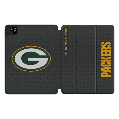 Green Bay Packers Personalized Linen Tablet Case for Apple iPad