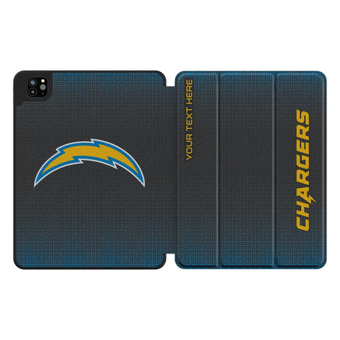 Los Angeles Chargers Personalized Linen Tablet Case for Apple iPad