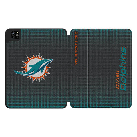 Miami Dolphins Personalized Linen Tablet Case for Apple iPad